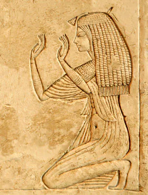 Uma mulher real egípcia, provavelmente da 18ª Dinastia, possivelmente Nefertiti.